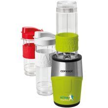 Smothie maker Concept SM3387, 500 W, 2 x 570 ml + 1 x 400 ml, recipiente tritan fara BPA, Verde