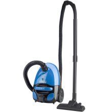 Aspirator cu sac textil Daewoo RC-224L/2A, 700 W, 3 L, Tub telescopic din metal, Albastru/Negru