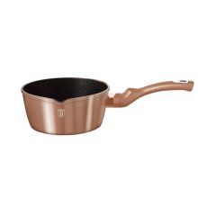 Cratita pentru sosuri BerlingerHaus BH-1513N, 16 cm, aluminiu, strat marmura, Metalic RoseGold
