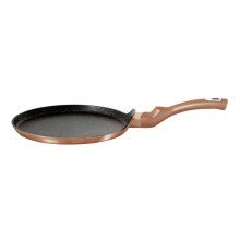 Tigaie de clatite BerlingerHaus BH-1523N, 25 cm, aluminiu, strat marmura, Metalic RoseGold