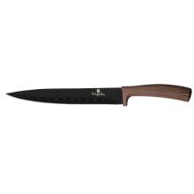 Cutit pentru feliere BerlingerHaus BH-2314, lama 20 cm, material otel inoxidabil, maner ergonomic, negru/maro