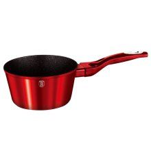 Cratita pentru sosuri BerlingerHaus, BH-1255N, diametru 16 cm, maner ergonomic, material aluminiu, strat marmura, rosu metalic