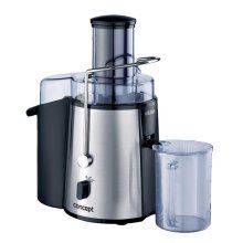 Storcator de fructe si legume Concept LO7025, 850 W, recipient pulpa 1.8 L, recipient suc 1l, Tub alimentare XXL, Inox