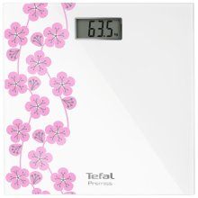 Cantar corporal Tefal Premiss PP1078V0, 150kg, 100g, 28x28cm, Alb/Abstract