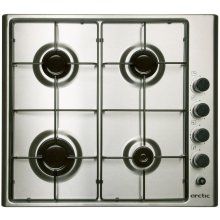 Plita incorporabila Arctic ARBG64120SX, Gaz, 4 Arzatoare, Aprindere electrica, Inox