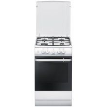 Aragaz pe gaz Hansa FCGW530019, 4 arzatoare, clasa A, Alb