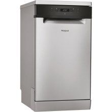 Masina de spalat vase Whirlpool WSFC 3M17 X, 10 seturi, 6 programe, 6th Sense, Clasa F, 45 cm, Inox