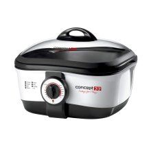 Multicooker Concept CK7070, 1650 W, 4 L, 7 programe, Set fondue inclus, Negru