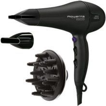 Uscator de par Rowenta Signature Pro AC CV7840, 2200 W, 2 concentratoare, difuzor, 6 setari viteza si temperatura, Negru