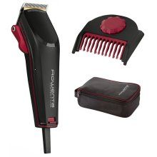 Aparat de tuns Rowenta Perfect Line Pro TN1350F0, 0.6 - 25 mm, 6 Trepte, Negru/Rosu
