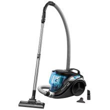 Aspirator Rowenta Compact Power Cyclonic RO3731EA, ciclonic, fara sac, 2 nivele de filtrare, 1.5 l, 750 W, Turcoaz/Negru