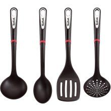 Set de ustensile Tefal Ingenio K206S414, 4 piese, Negru