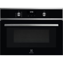 Cuptor incorporabil compact Electrolux EVL6E40X, Electric, Multifunctional, 43 l, Functie microunde, Grill, Afisaj digital, Clasa A+, Inox/Negru