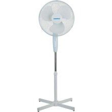 Ventilator cu picior Daewoo DVS1699V, putere 50 W, 40 cm diametru, 3 trepte de putere, inaltime reglabila pana la 125 cm, gril frontal de protectie, oscilare la 90 grade, baza stabila, Alb