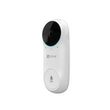 Kit sonerie video fara fir Ezviz DB2C Kit, Night Vision, Advanced PIR Person Detection, Alb