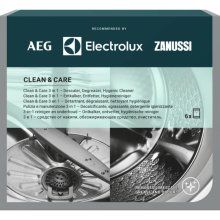 Solutie 3in1 Clean and Care pentru masinile de spalat rufe si masinile de spalat vase Electrolux M3GCP400, 6 x 50 g