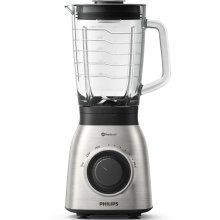 Blender Philips Viva HR3555/00, 700 W, vas sticla 2 l, Viteza Variabila + Puls, tehnologie ProBlend 6, Inox