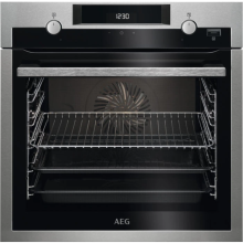 Cuptor incorporabil AEG BCE455350M, Electric, 71 l, Gatire cu abur, Grill, Timer, Autocuratare catalitica, Clasa A+, Inox antiamprenta