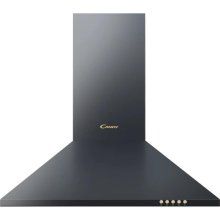 Hota incorporabila Candy CCC60GH, Capacitate de absortie 423 m3/h, Control manual, 1 motor, Negru