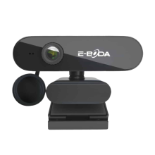 Camera web E-boda CW 100, FHD, corectie automata de lumina, USB 2.0, 1080 x 1920 pixeli, microfon incorporat, Negru