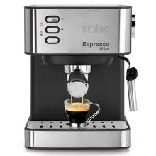 Espressor Solac CE4481, 850 W, 20 bar, recipient 1.6 L, Sistem Super Cream, Inox/Negru