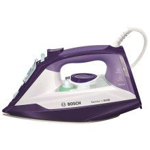 Fier de calcat Bosch Sensixx x TDA3026010, 2600 W, 0.32 l ,160 g/min, Talpa Ceranium-Glissee, Alb/Mov