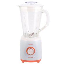 Blender Daewoo UltraLine DB100U, 700 W, bol din sticla, capacitate 1.5 L, 5 trepte de viteza+Pulse, lama din inox, zdrobire gheata, Alb