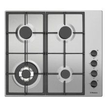 Plita incorporabila Hansa BHGI621330, Gaz, 4 arzatoare, arzator Wok, aprindere electrica, Inox