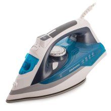 Fier de calcat Daewoo DSI20BL, 2400 W, 350 ml, 55 g/min, Abur vertical, Auto curatare, Talpa ceramica, Albastru