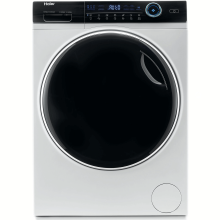 Masina de spalat rufe cu uscator Slim Haier HWD80-B14979-S, 8 kg spalare, 5 kg uscare, 1400 rpm, Clasa A, Motor Direct Motion, iRefresh, ABT, Dual Spray, Pillow Drum, Smart Detecting, Alb
