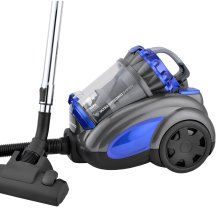 Aspirator fara sac Daewoo RCC-250B-1, 800 W, recipient colectare 2.5 litri, putere aspirare 160 W, aspiratie ciclonica, filtru HEPA, perie parchet, Albastru